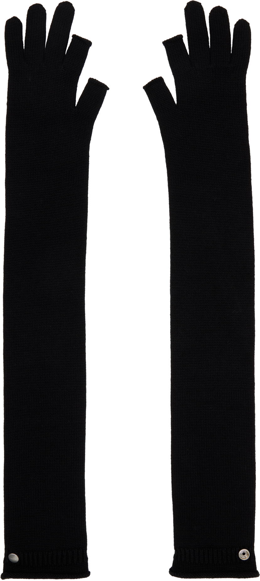 Ръкавици Rick Owens Rick Owens Concordians Rasato Knit Opera Gloves Черно | RP02E4491 M