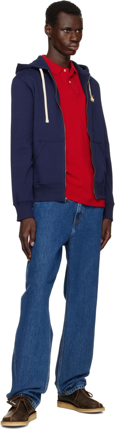 Поло тениска Polo by Ralph Lauren Ralph Lauren Custom Slim Fit Big Pony Mesh Polo Червено | 710688969005, 3
