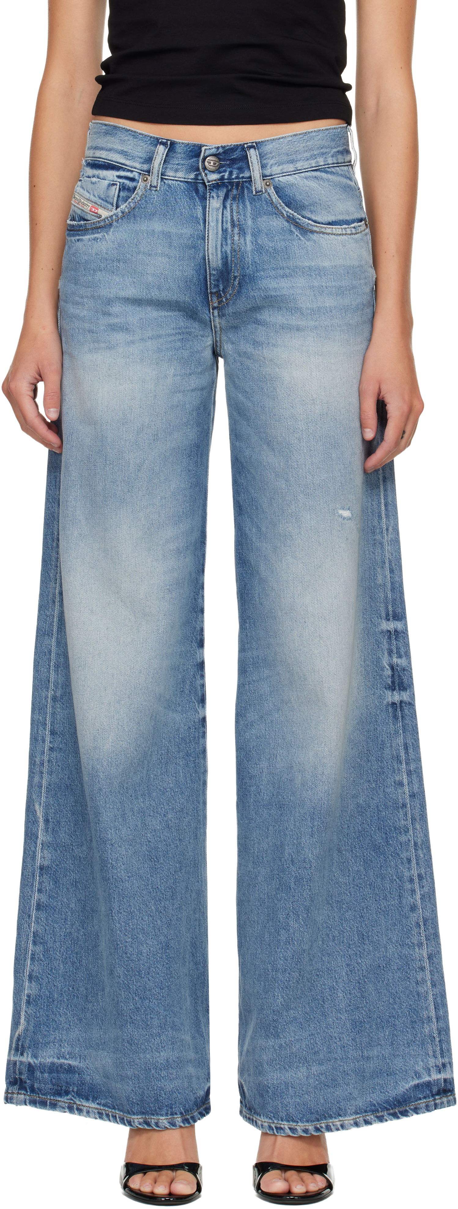 Дънки Diesel 1978 D-Akemi Flare Jeans Синьо | A03624 09M07, 0