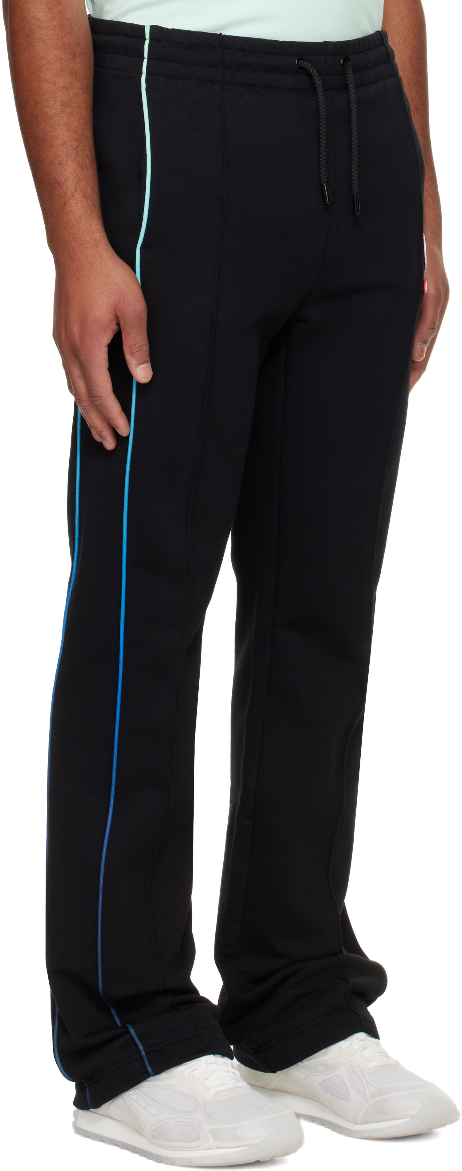 Спортни панталони Casablanca Casablanca Gradient Piping Sweatpants Черно | M-AW25-JTR-309-01, 1