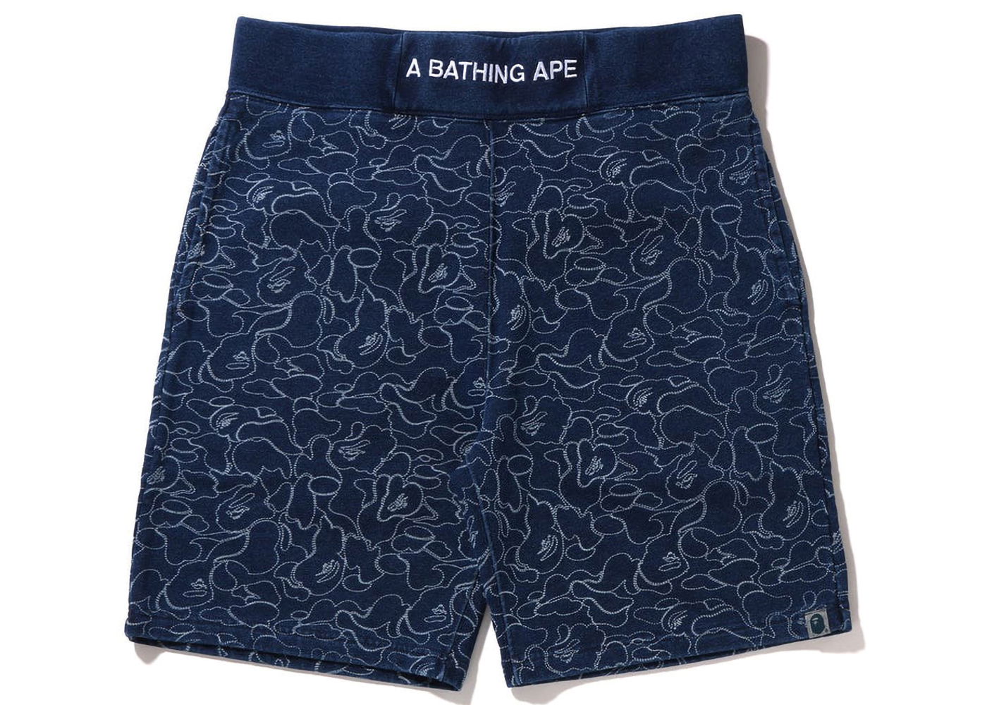 Къси панталони BAPE Line ABC Camo Sweat Shorts Тъмно синьо | 1I80-153-010, 0