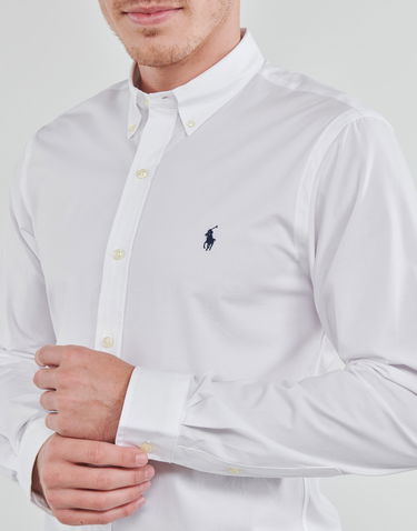 Риза Polo by Ralph Lauren Long sleeved Shirt Бяло | 710928254002=710832480002-NOS, 4