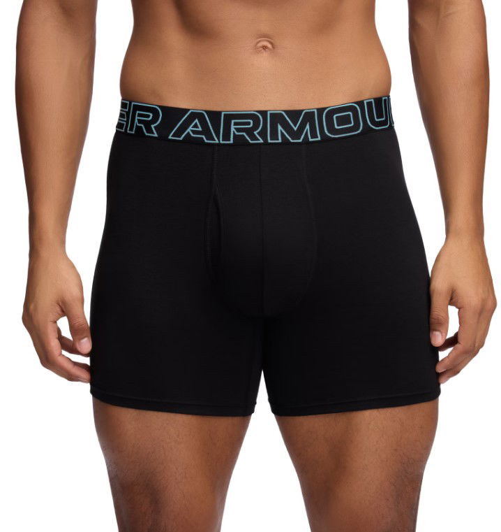 Боксерки Under Armour Performance Cotton 6" Boxer Briefs - 3 Pack Черно | 1383889-003, 1