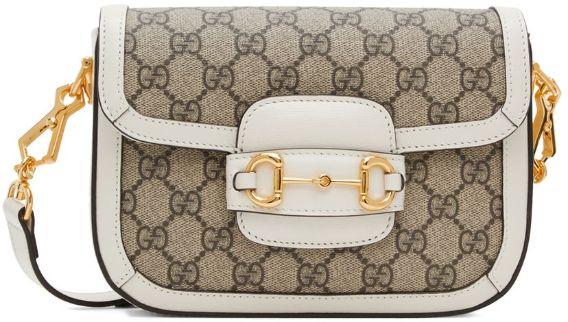 Чанта през рамо Gucci Mini '1955' Shoulder Bag Бяло | 658574 HUHHG