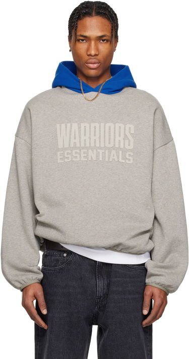 Суитчър Fear of God Fear of God ESSENTIALS NBA Warriors Pull Over Hoodie Сиво | 192AL246502F, 0