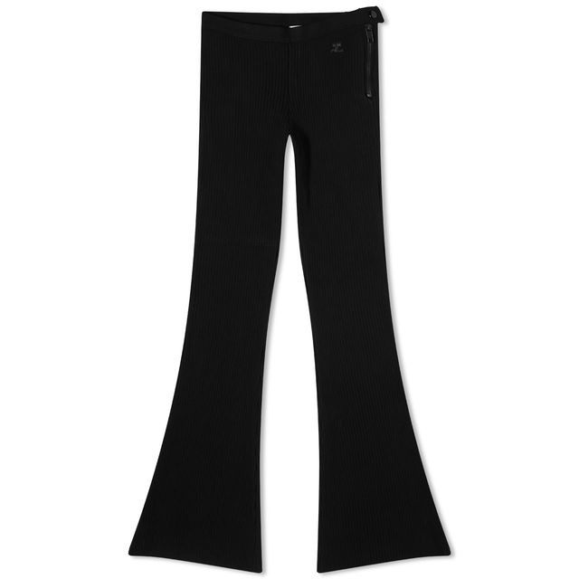 Black Rib Knit Pants