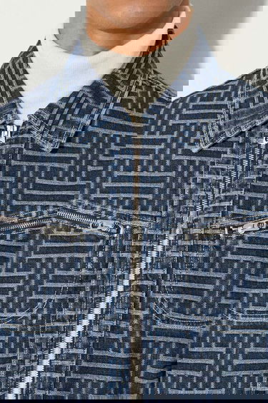 Яке KENZO Transitional Oversize Trucker Weave Denim Jacket Многоцветен | FE65DV3106J2.DD, 6