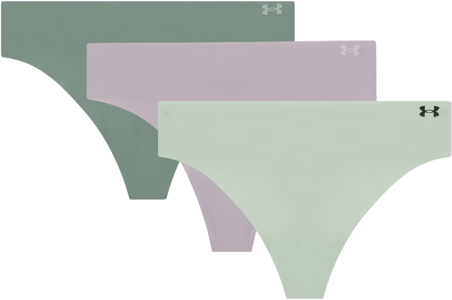 гащички Under Armour Under Armour Pure Stretch 3-Pack Thong Underwear Зелено | 1383893-009, 1