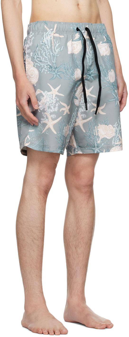 Бански Versace Versace Barocco Sea Print Swim Shorts Сиво | 1016218_1A11347, 1