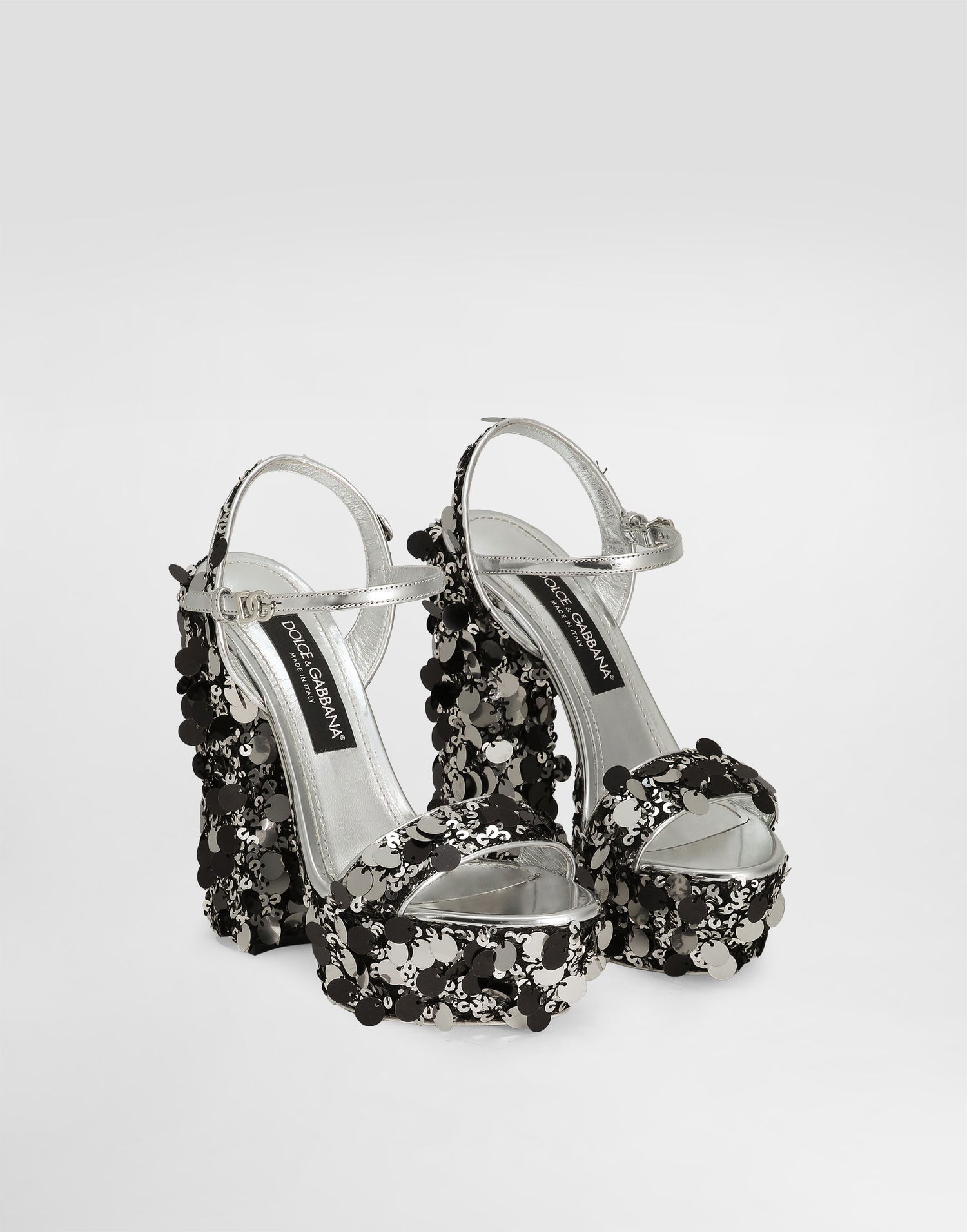 Кецове и обувки Dolce & Gabbana Sequined Platform Sandals Многоцветен | CR1815A6M4080998, 1