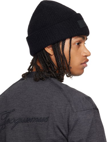 Шапка Jacquemus La Croisière 'The Gros Grain' Ribbed Knit Beanie Черно | 24HACU00666AK00227, 2