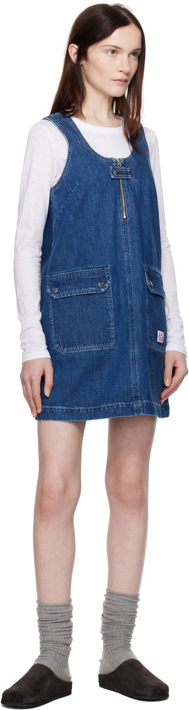 Pокля A.P.C. Designer Denim Minidress Синьо | COHET-F35145, 4