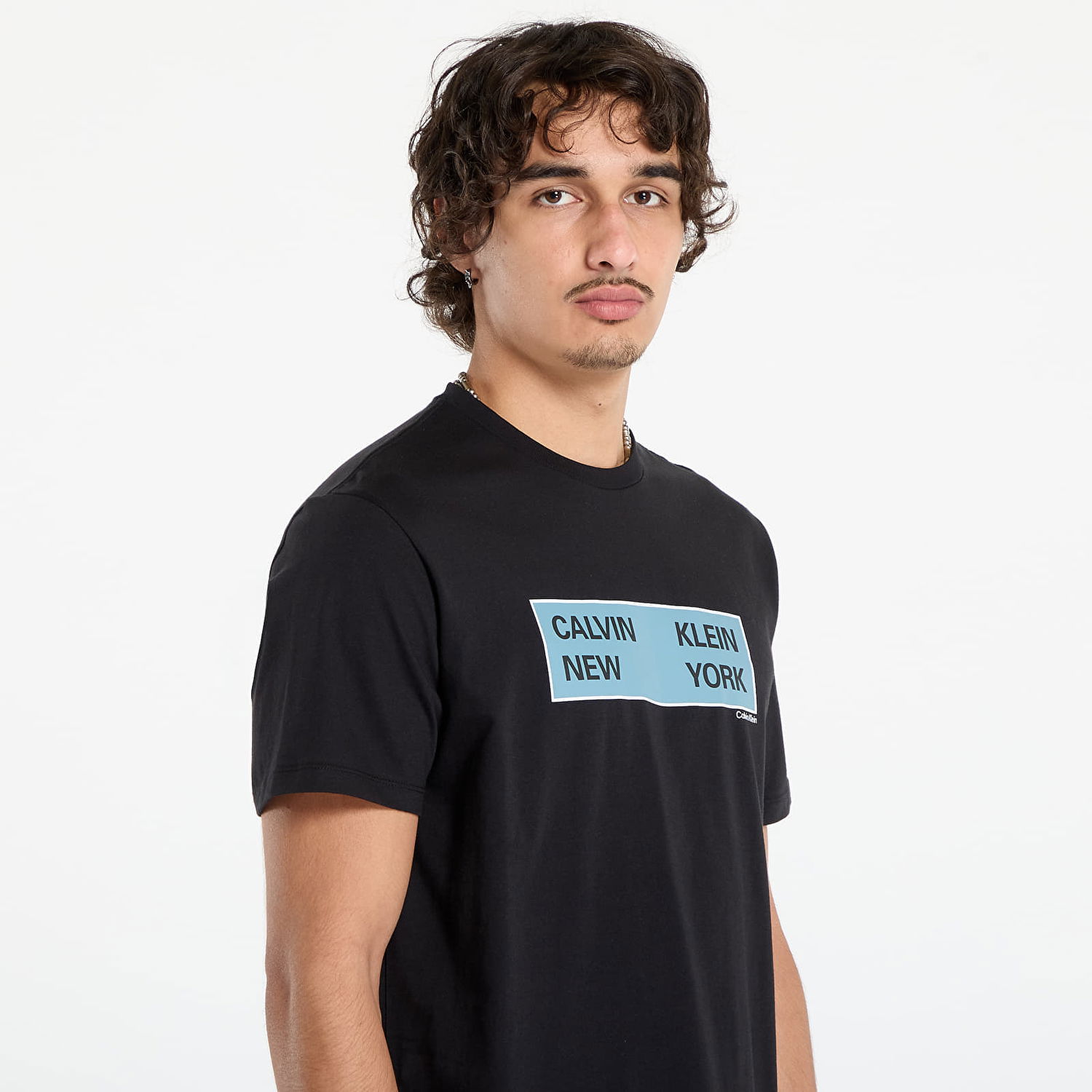 Тениска CALVIN KLEIN Calvin Klein Jeans SS CK NY Box Graphic Tee Черно | LV04RD816G UB1, 1