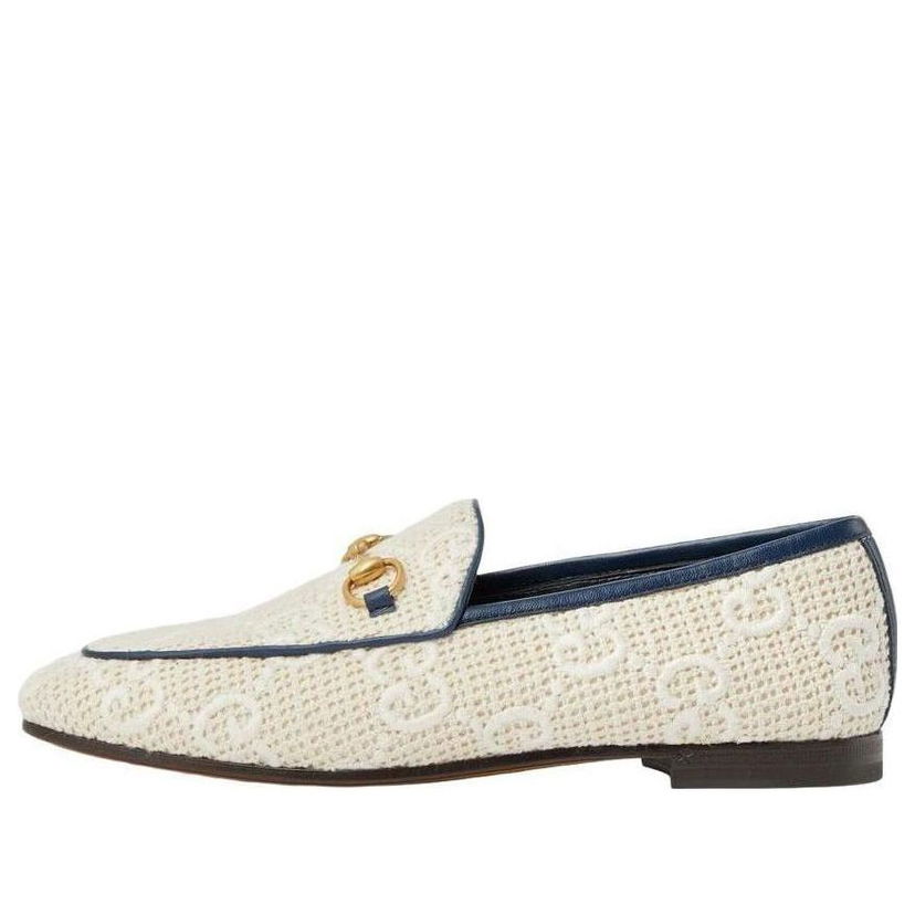 Кецове и обувки Gucci Princetown GG-Supreme Canvas Backless Loafers Бяло | 431467-FABQG-9188