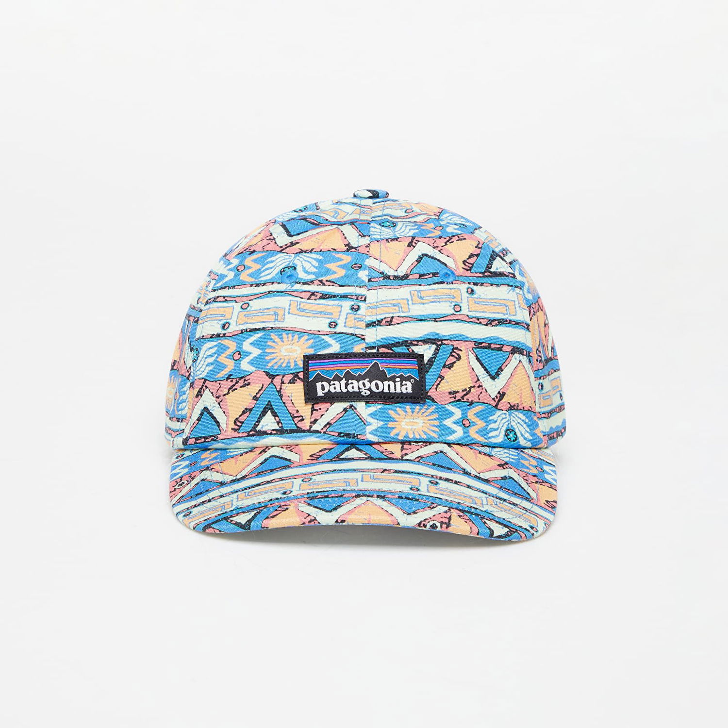 Шапка с козирка Patagonia Cap P-6 Label Trad Cap High Hopes Geo Small: Salamander Green Многоцветен | 38296 HGSS, 0