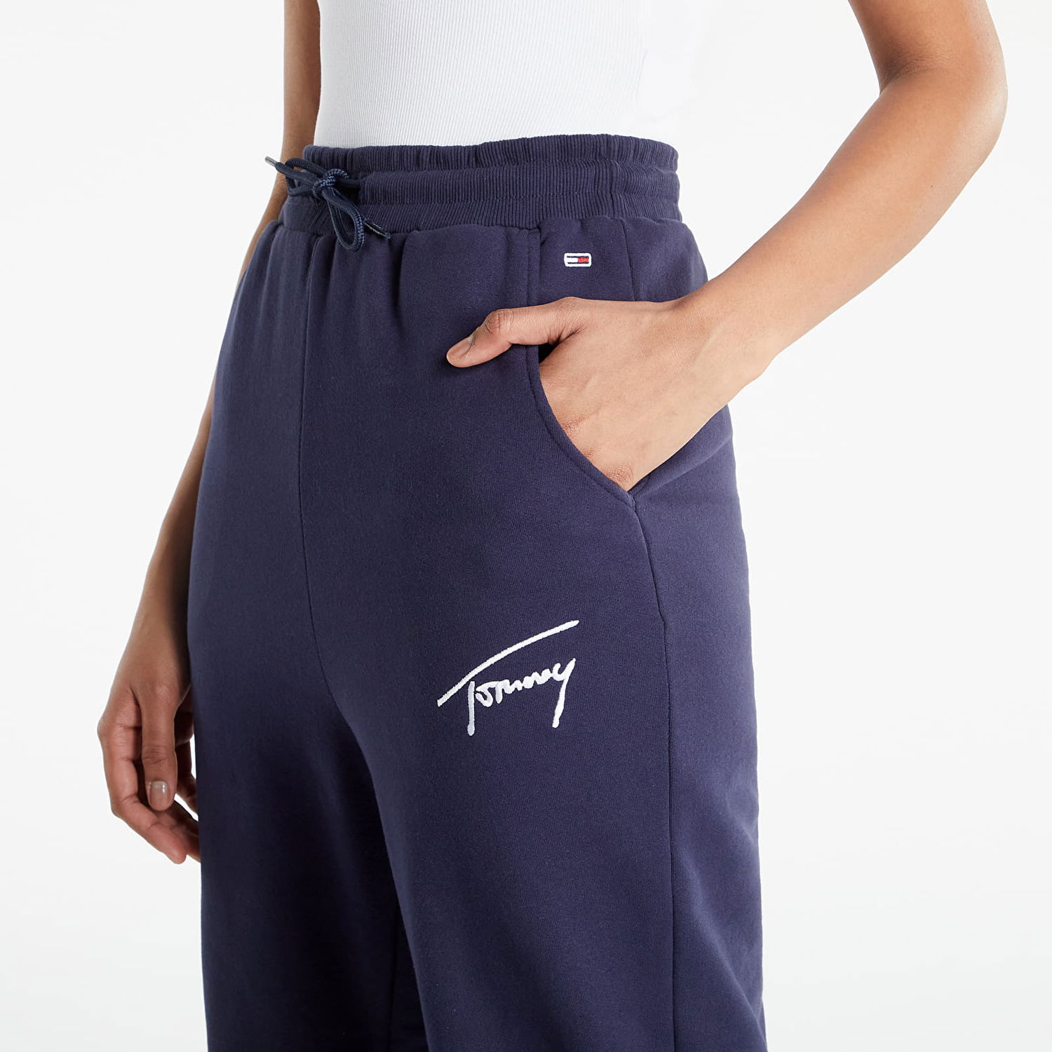 Спортни панталони Tommy Hilfiger Signature Sweatpants Тъмно синьо | DW0DW11886 C87, 1
