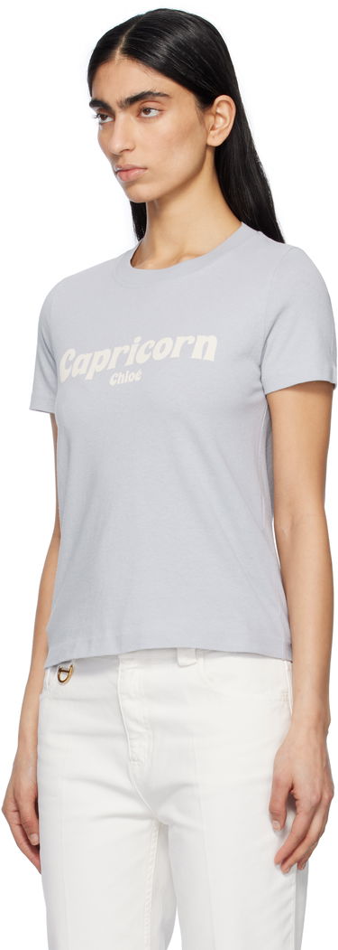 Тениска CHLOÉ Chloé Baby Fit 'Capricorn' T-Shirt Синьо | CH25SJH08186, 3
