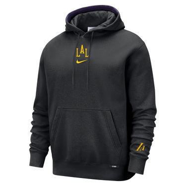 Суитчър Nike NBA Premium Club Los Angeles Lakers City Edition Fleece Hoodie Черно | HQ5540-010, 1
