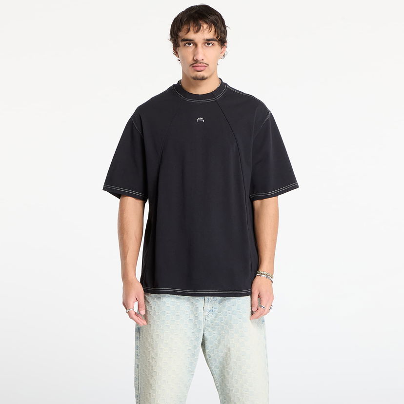 Тениска A-COLD-WALL* Millbank Short Sleeve T-shirt with Exposed Stitching Черно | ACWMTS230 Black