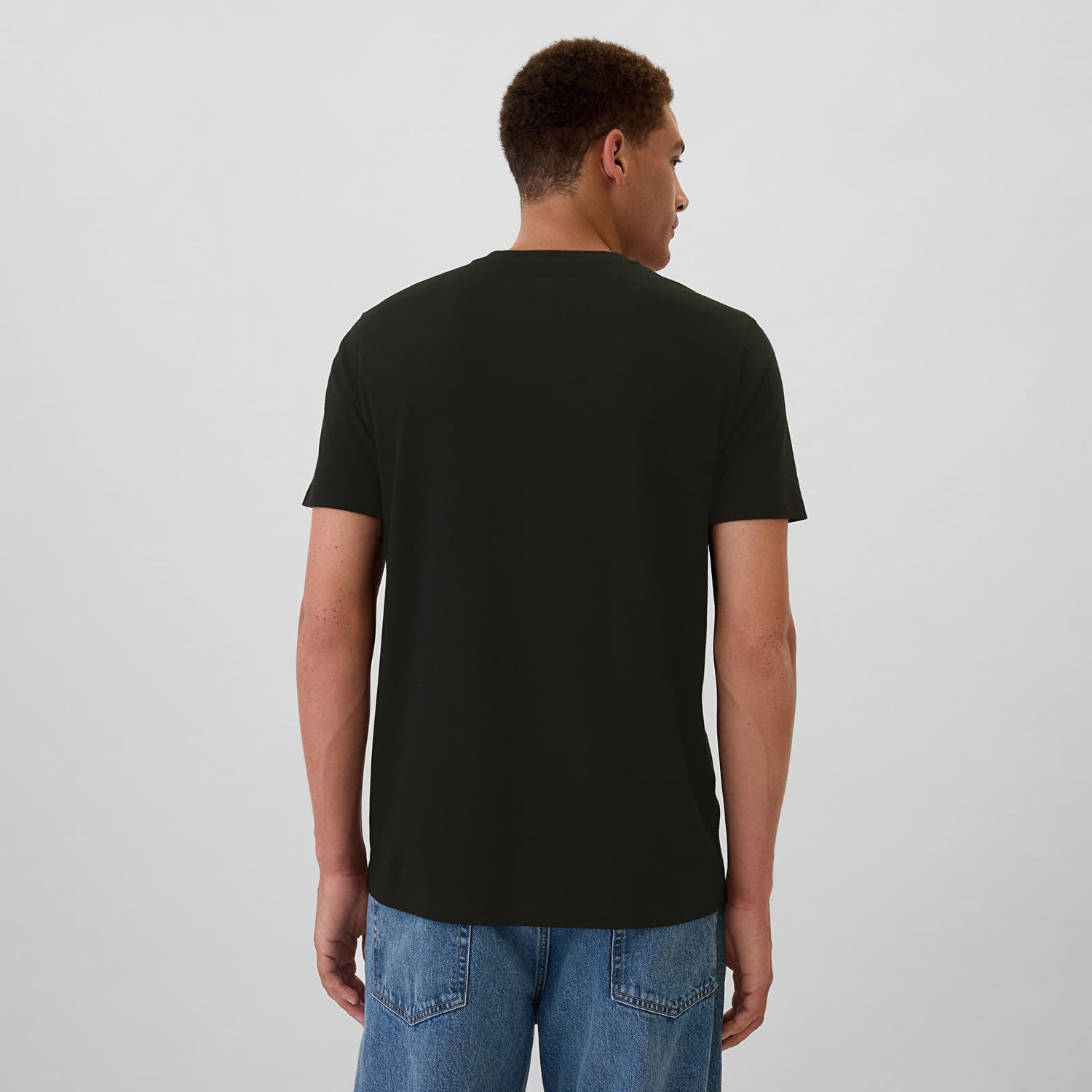 Тениска GAP T-shirt Logo Tee True Black XXL Черно | 542246-03, 1