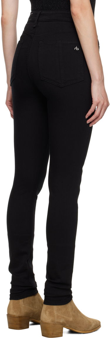 Дънки rag & bone Nina Slim-Fit Jeans Черно | WDD21S2664N5BL, 2