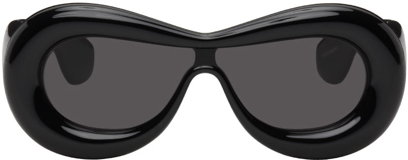 Слънчеви очила Loewe Black Inflated Mask Sunglasses Черно | LW40099I