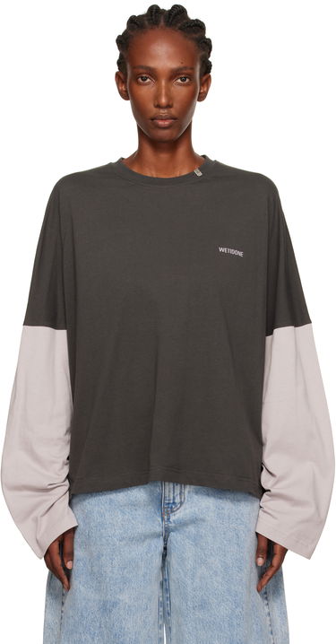 Тениска We11done Coding Long-Sleeved Layered T-shirt Многоцветен | WD-TT2-25-736-U-GY, 0