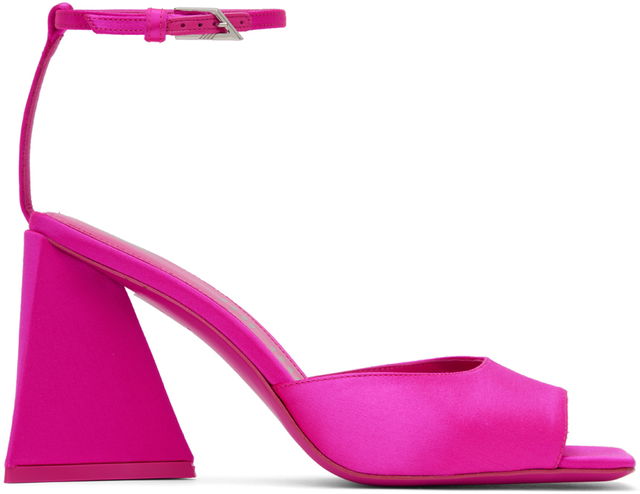 Attico Piper Satin Heeled Sandals