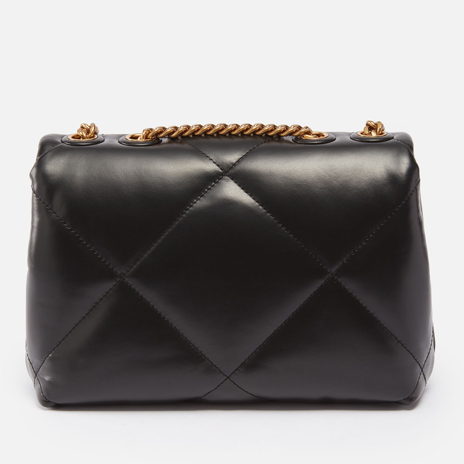Чанта през рамо Tory Burch Small Convertible Quilted Leather Shoulder Bag Черно | 154706-001, 0