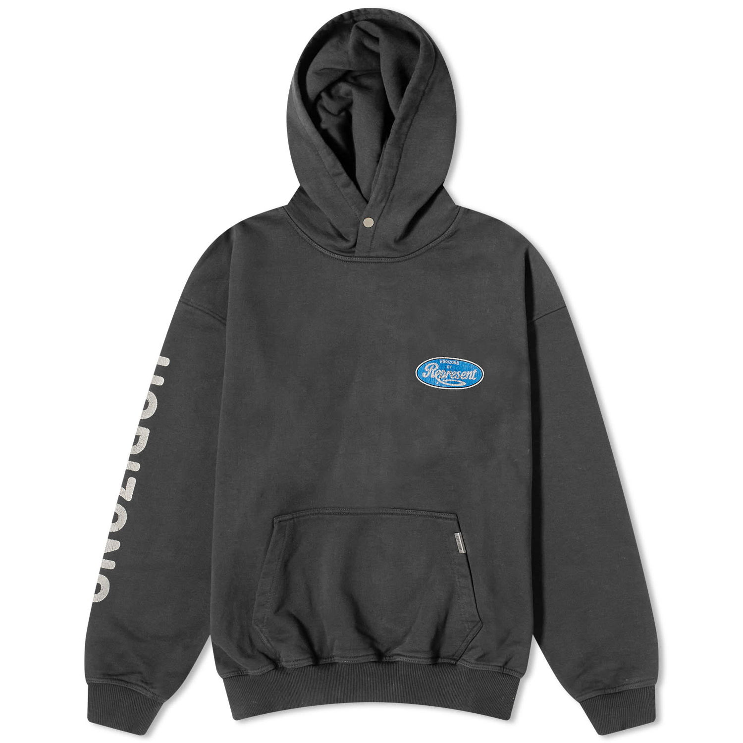 Суитчър Represent Clo Parts Hoodie in Aged Черно | MLM403-444, 0