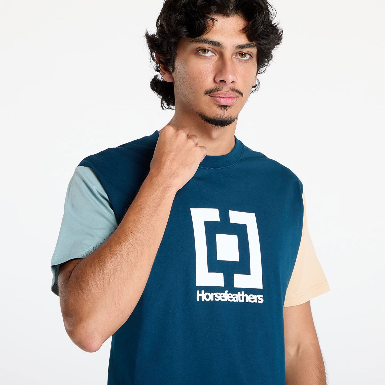 Тениска Horsefeathers Base T-Shirt Multicolor III M Тъмно синьо | SM1345E, 1
