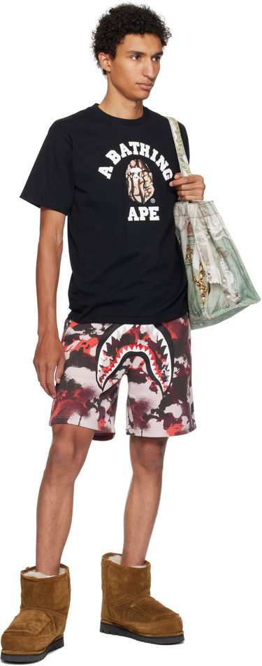 Тениска BAPE A Bathing Ape Trial Camo College T-Shirt Черно | 001TEL301033M, 3