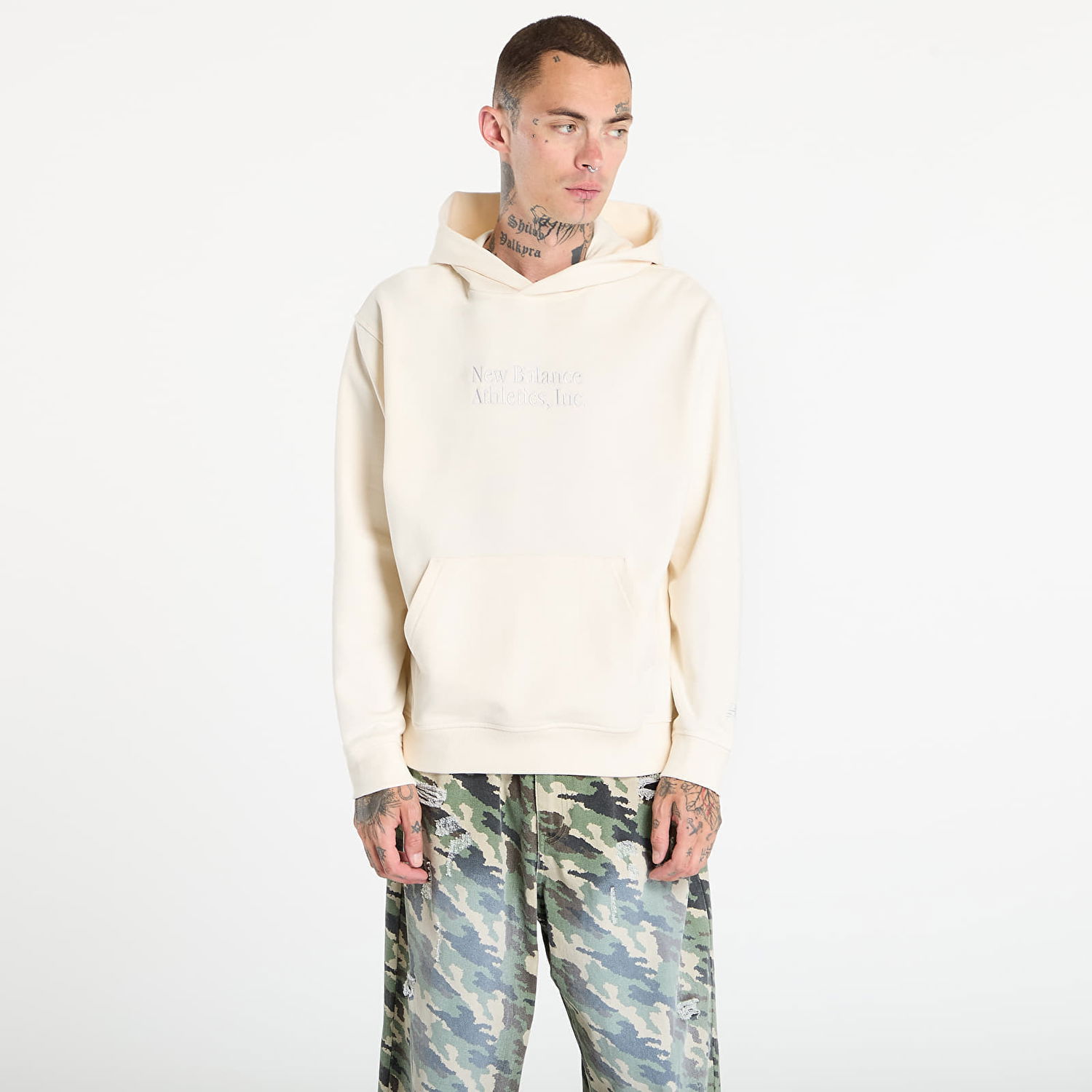 Суитчър New Balance Athletics Classics Hoodie Бежово | MT53925PEF, 0