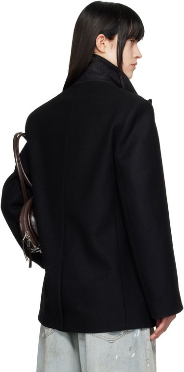 Палта Acne Studios Acne Studios Double-Breasted Wool Coat Черно | A90634-, 2