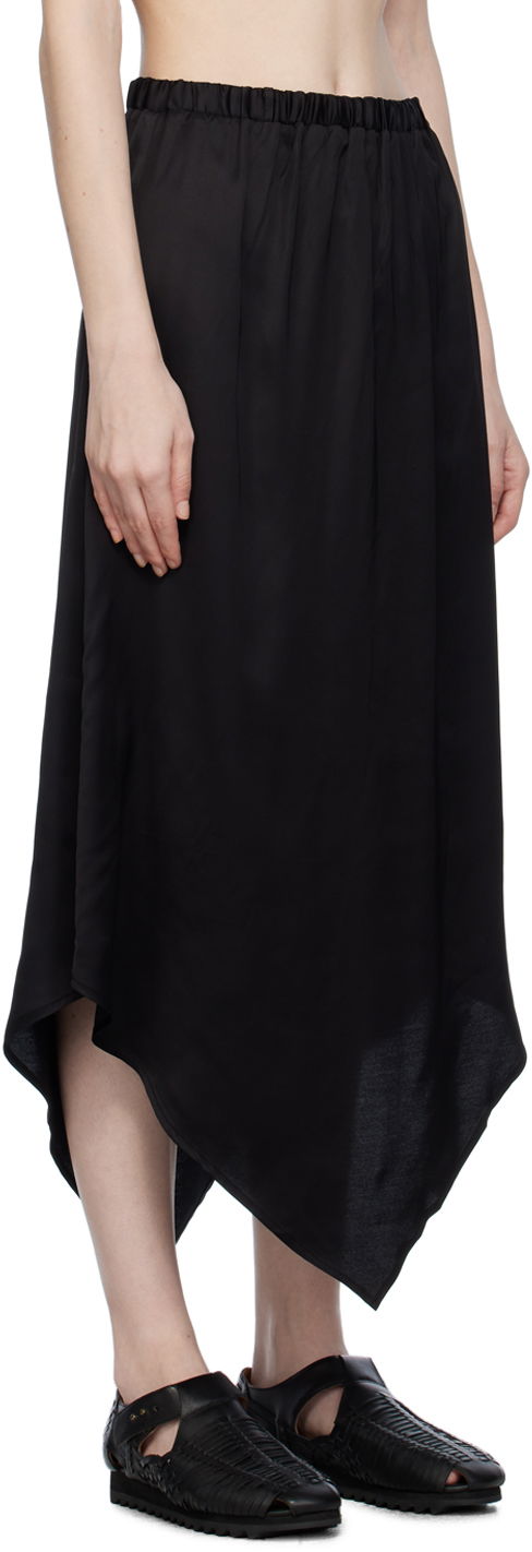 Пола Baserange Midi Asymmetrical Skirt Черно | SKCRA-VI-WI23, 1