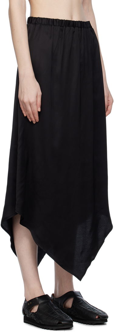 Пола Baserange Midi Asymmetrical Skirt Черно | SKCRA-VI-WI23, 1