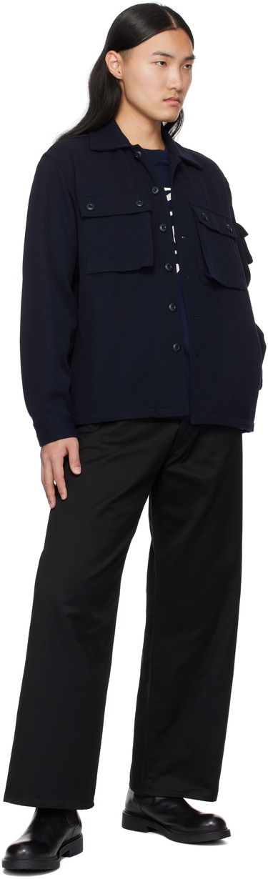 Яке BEAMS BEAMS PLUS Wool Kersey Military Shirt Jacket Тъмно синьо | 38180588791, 3