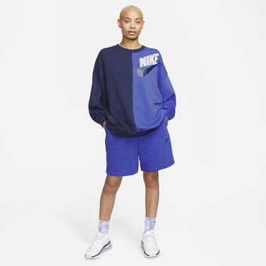 Суитчър Nike Sportswear Over-Oversized Fleece Dance Sweatshirt Синьо | DV0328-410, 2
