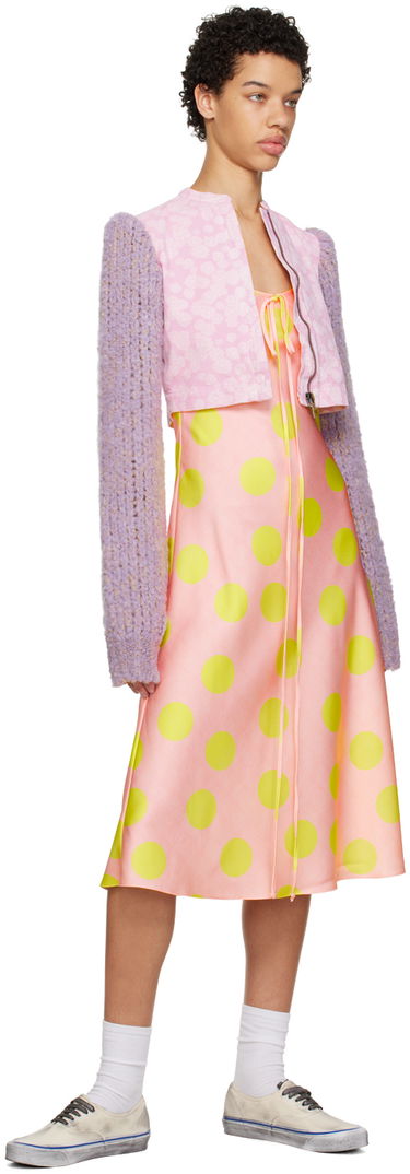 Pокля ERL Polka Dot Midi Slip Dress Розово | ERL06O105, 3