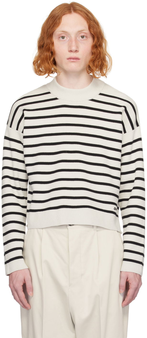 Пуловер AMI Paris Sailor Sweater Черно | UKS036.KN0041, 0