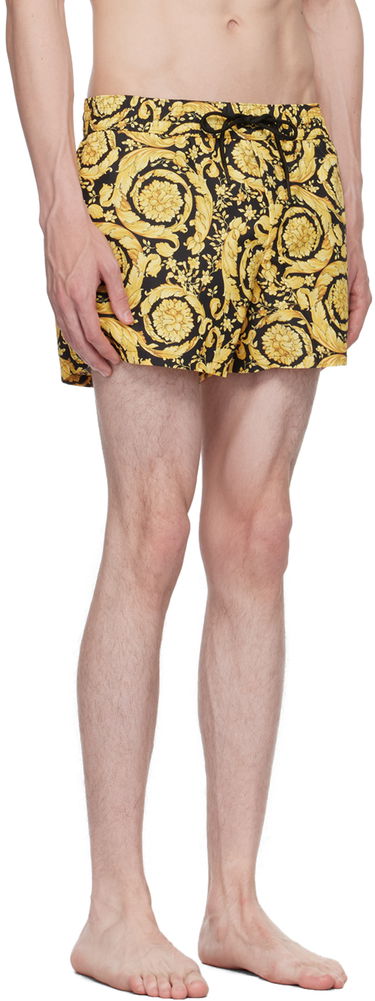 Бански Versace Barocco Print Swim Shorts Металик | ABU05020_A233170, 1
