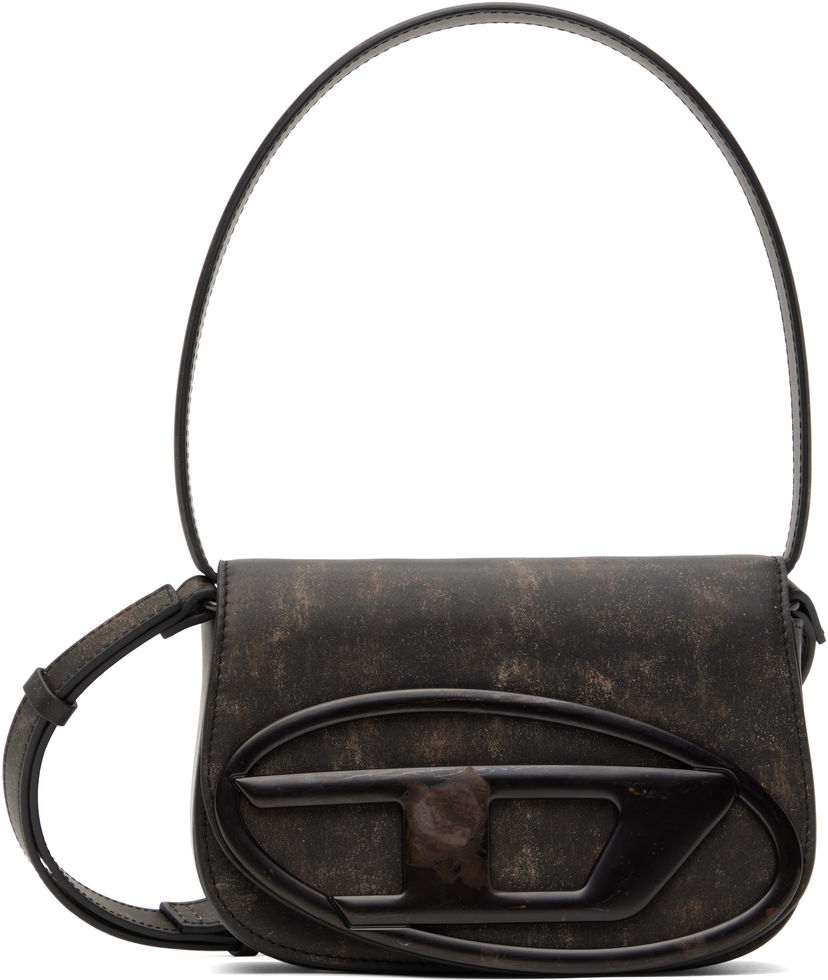 Дамска чанта Diesel Distressed Leather Shoulder Bag Черно | X08396 P0743