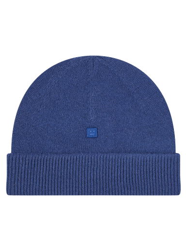 Kana Face Beanie Ink Blue