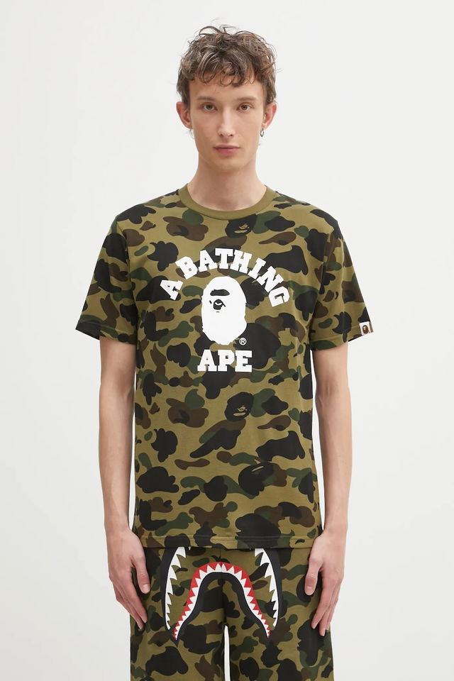 A Bathing Ape Camo College T-shirt