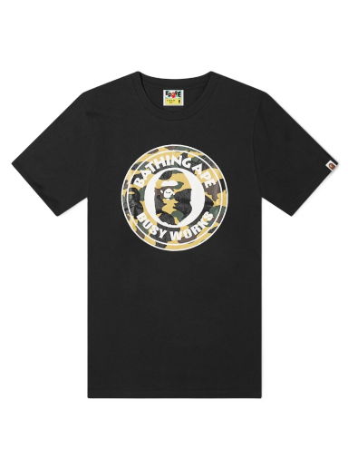 Тениска BAPE A Bathing Ape 1st Camo Busy Works Tee Черно | 001TEI801008M-BYE