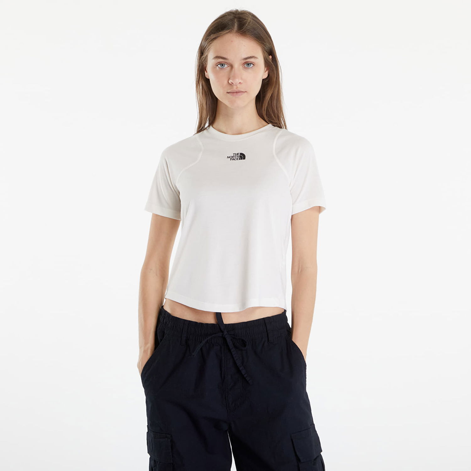 Тениска The North Face T-Shirt Foundation Raglan Tee White Dune Light Heather Бяло | NF0A87FNQNI1, 0