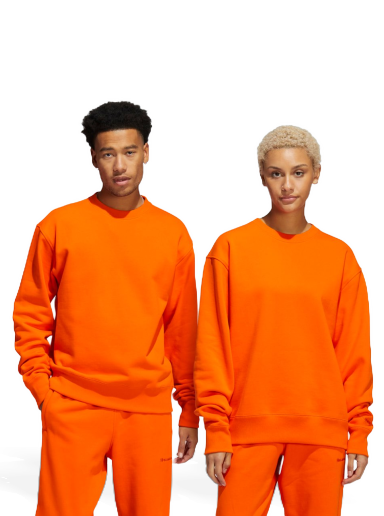 Суитчър adidas Originals Pharrell Williams Basics Crew Sweatshirt Оранжево
 | HF9939