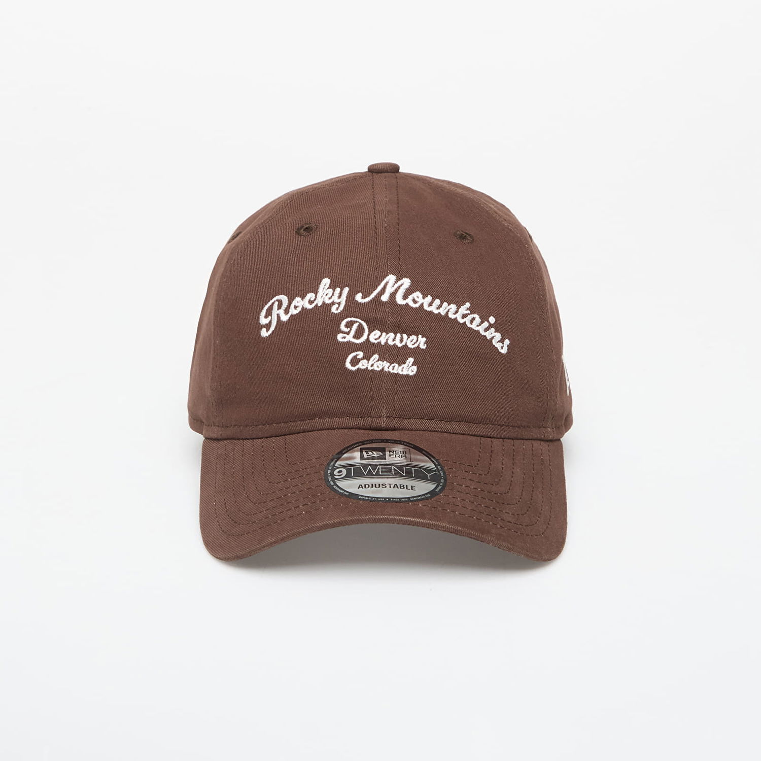 Шапка с козирка New Era 9TWENTY NFL Rocky Mountains Denver Colorado Wordmark Adjustable Cap Кафяво | 60759001, 0