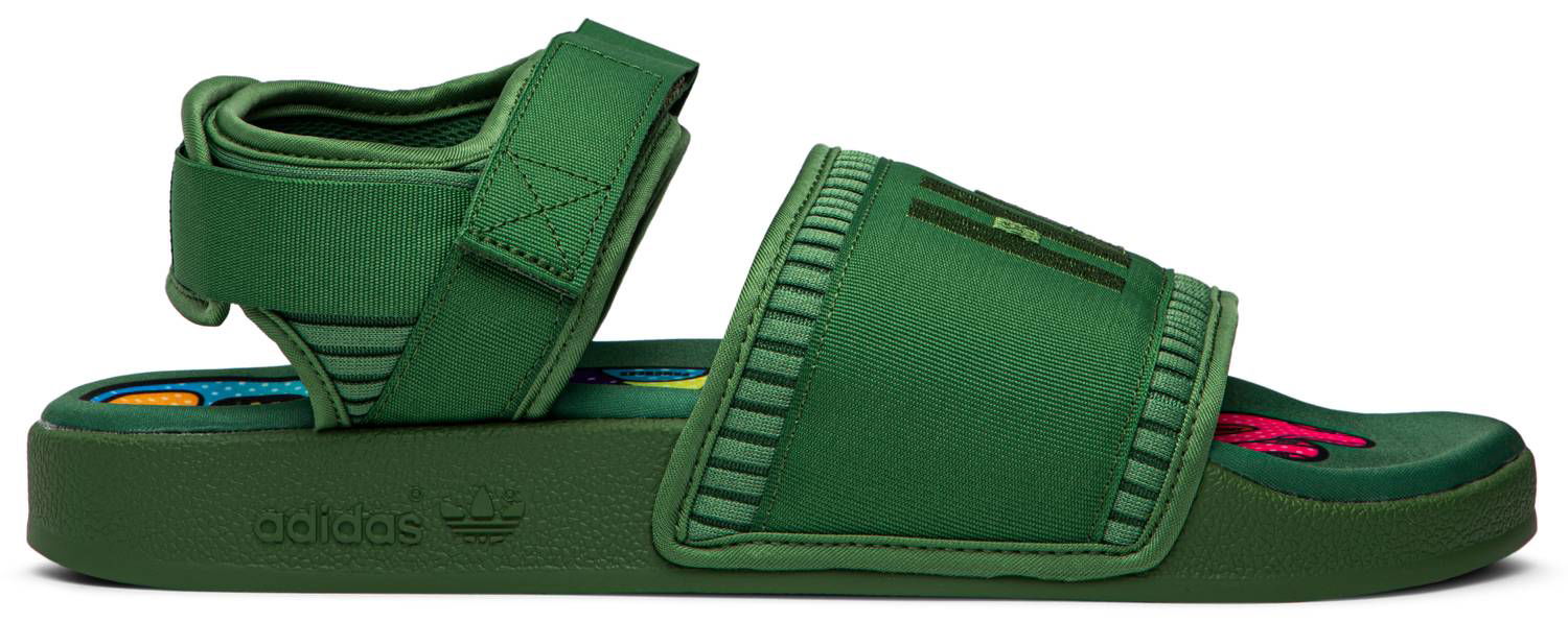 Кецове и обувки adidas Originals Pharrell x Adilette 2.0 Sandal "Tribe Green" Зелено | FU7611, 1