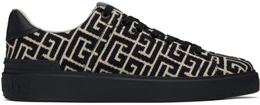 Кецове и обувки Balmain Balmain B-Court Jacquard Monogram Бежово | DM1VI288TJCM, 0
